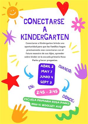 Spanish Connect to Kindergarten Flyer 